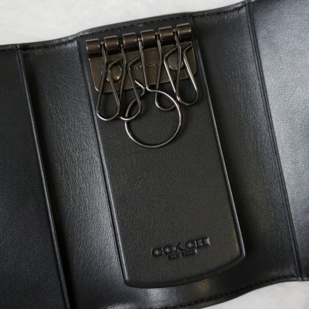 🔖NWT🔖 Men's Coach Monogram Key Case/Holder - Picture 2 of 5